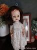 Pedigree Doll 50s Made In England 55cm Walker human hair wig Bride Doll antique