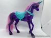 Mattel Barbie Dreamtopia Unicorn Horse 2015 Purple Glitter Pink Hair & Saddle