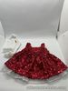 Build A Bear Red Satin And Sequin Dress And Frilly Socks