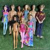 9 X Barbie Dolls Bulk Lot Mixed Barbies Ken Dolls Mattel Some Possibly Vintage?
