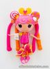 Lalaloopsy Doll Bright Pink Orange Long Stretchy Hair With Pigtails 32cm