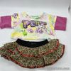 Build A Bear Tie Dye Layered Peace Top (see Close Up Of Spots On Back) & Skirt