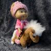 Cabbage Patch Kids Doll Mini Small With Horse Plush Soft Toy OAA Play Along 15cm