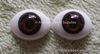 18mm Brown Oval Glass Eyes Reborn Baby Doll Making Supplies