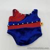 Build A Bear Red And Blue Velvet Leotard With Gems