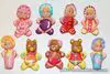 Vintage Galoob "So Small Babies" Candy Set x 9 Babies (1989)