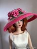 Barbie Hat Made For Silkstone Pink Roses OOAK