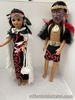 pair of maori dolls- well made wahine & warrior- Unusual Pair