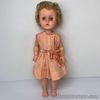 Vintage 1960's Roddy Vinyl Fashion Doll Made in England 19” Orange Dress
