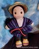 Vintage Cloth Doll Straw Hat Romanian Doll 70s ooak beautifully made Doll