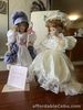 Miss Little Bo Peep and Miss Stephanie Tanousis Fine Bisque Porcelain Dolls