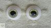 22mm Green w- Black Pupils Zombie Acrylic Eyes for Reborn Unusual Doll