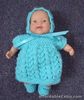 4pce Aqua  set Hand Knitted Dolls Clothes 20-22cm 8-9inch