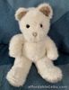 GUND Vintage 1986 White Brown Teddy Bear Plush Soft Toy Cuddly 30cm