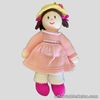 Hand Knitted Soft Toy Doll Jean Greenhowe Design Pink Dress Bucket Hat 42cm