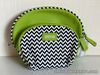 KENNETH COLE REACTION 2-PC DOME TRAVEL MAKEUP POUCH COSMETIC ORGANIZER KIT CASE