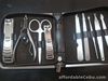 BNIB Polished, Stainless Steel 9 in1 Manicure Set. High Quality, leather