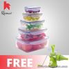 Keimavlock 10-Pc Airtight Food Storage with Manual Juicer (Green)