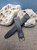 20mm GRAY VINTAGE HIRSCH RAINBOW GENUINE LEATHER MEN'S WATCH BAND  NEW OLD STOCK