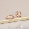 1.19 CTW Diamond Earrings & Ring Set 18k Rose Gold JS105 sep “SP”