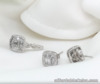 .55 CTW Diamond Ring and Earrings Set 14k White Gold JS55 sep (PRE-ORDER)