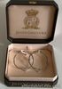 NEW JUICY COUTURE NEW ICONS MEDIUM SILVER HOOP FASHION JEWELRY EARRINGS $52 SALE