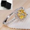 Rings For Women Bridal Wedding Anelli Trendy Jewelry Engagement Ring w/ BOX