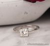 SALE‼️1.01 Carat Princess Cut Diamond Engagement Ring PLATINUM ER642