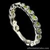 Natural Green CHROME DIOPSIDE 925 STERLING SILVER RING S8 Light Green Eternity