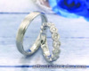 .36 Carat Diamond White Gold Wedding Rings 14K sep (MTO)
