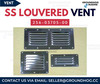 Boat SS LOUVERED VENT