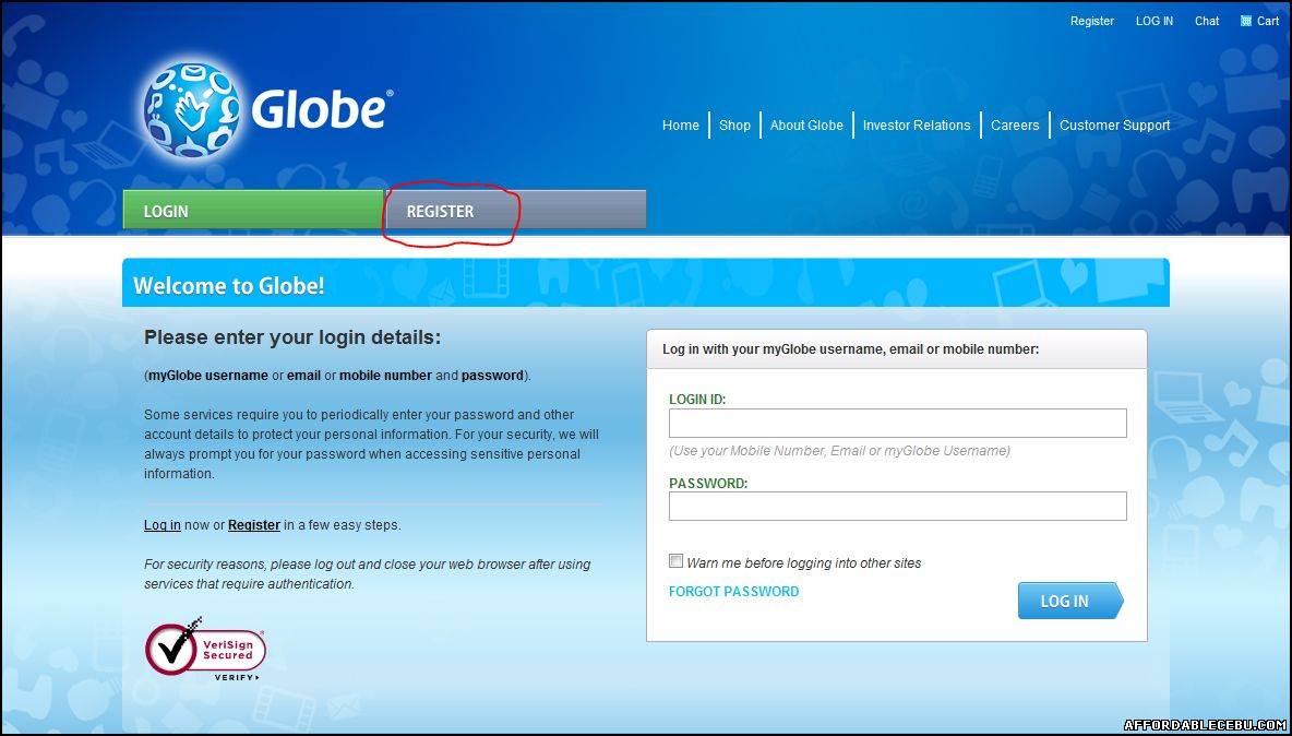 Where to Find the Online Bill of Your Globe Broadband, Landline