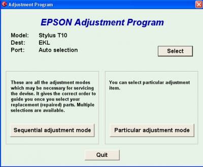Picture of How to Reset Epson T10 Printer