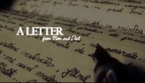 Picture of Most Touching Letter from Mom and Dad (Video)