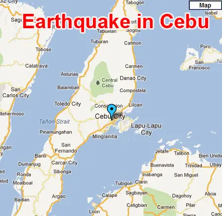 Picture of Terrible Earthquake in Cebu, Philippines - February 6, 2012