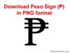 Picture of Peso Sign PNG ₱ (Free Download)