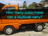 Picture of How many cubic meter can a Multicab carry?