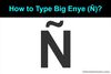 Picture of How to Type Big Enye (Ñ)?