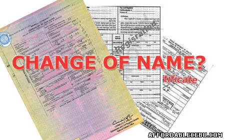 Picture of How to Request or Apply Petition for Change of Name of Civil Documents in Cebu