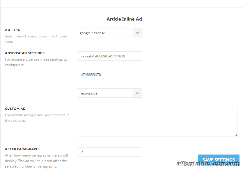 adsense amp ad not working in newspaper theme