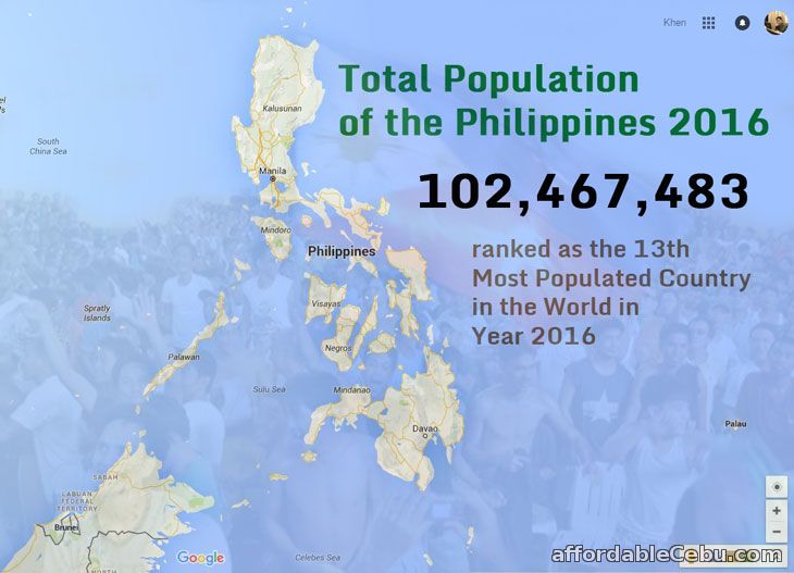 Total Population of the Philippines 2016