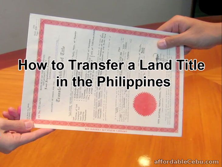 Land Title Transfer in Philippines