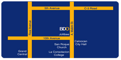 Banco de Oro BDO Poblacion Caloocan City branch map