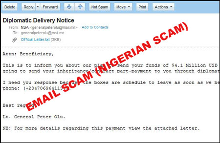 Peter Olu Email Scam Nigerian Picture