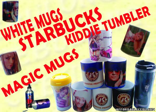 1st picture of white mugs/ magic mugs /starbucks/kiddle tumbler/ tumbler with handle For Sale in Cebu, Philippines