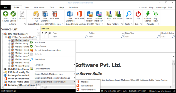 3rd picture of Shoviv Exchange to Office 365 Migration Tool For Effortless Migration For Sale in Cebu, Philippines