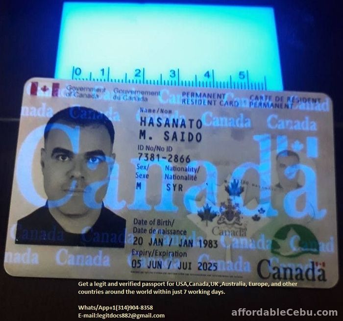 1st picture of legitdocs882@gmail.com online application for a Canadian passport Watsap+13149048358 Announcement in Cebu, Philippines