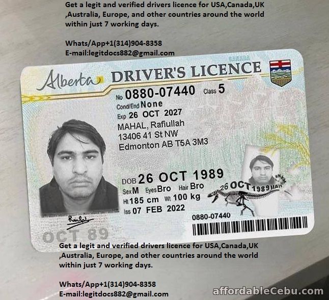 1st picture of legitdocs882@gmail.com online application for a UK  ID card Watsap+13149048358 Announcement in Cebu, Philippines