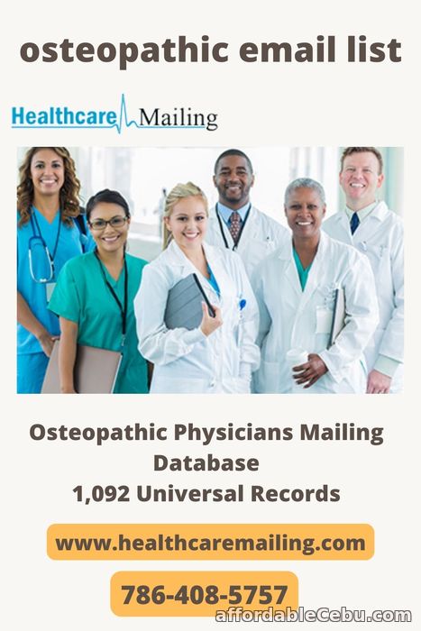 1st picture of How is segmenting the Osteopathic Email List beneficial? Offer in Cebu, Philippines