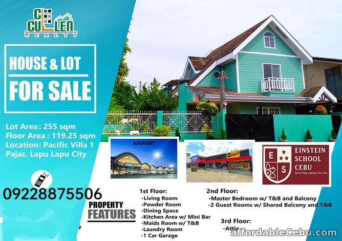 1st picture of Elegant house in a secured subdivision Pacific Villa 1 in Pajak Lapu lapu for Sale For Sale in Cebu, Philippines